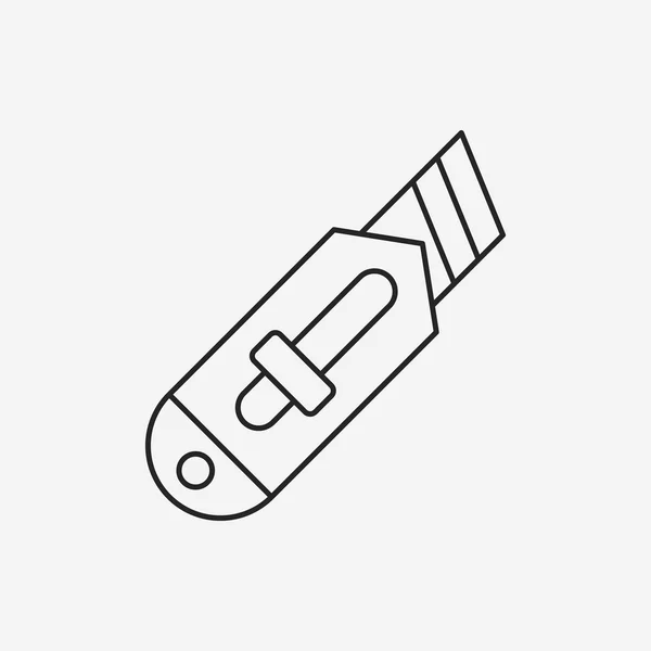 Utilidad cuchillo línea icono — Vector de stock
