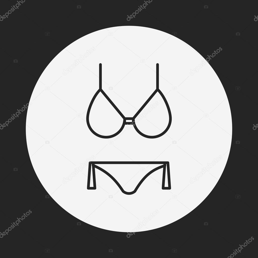 Bikini line icon Stock Vector by ©vectorchef 72298995