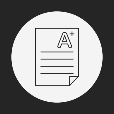 Sınav kağıdı satırı simgesi