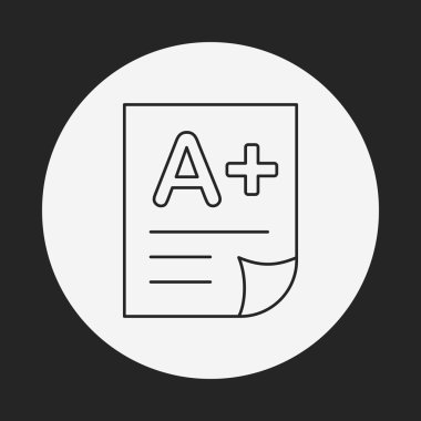 Sınav kağıdı satırı simgesi