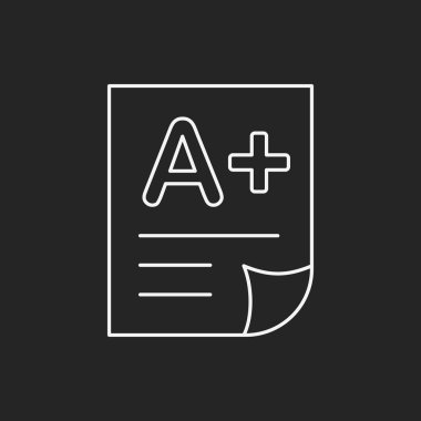 Sınav kağıdı satırı simgesi