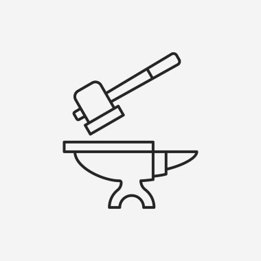 çekiç satırı simgesi