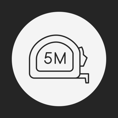 Ölçme bant satırı simgesi