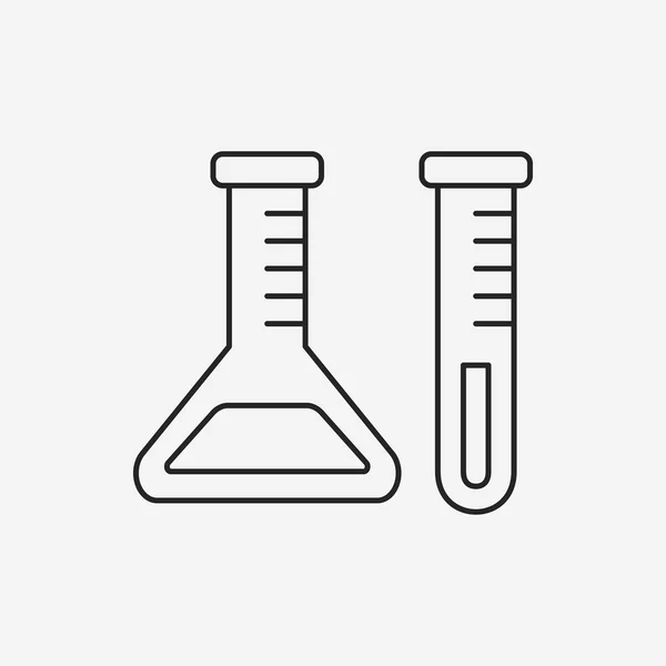 Experiment-bägare ikon — Stock vektor