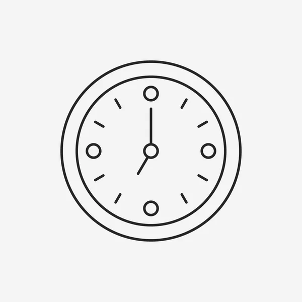 Icono de línea de reloj — Archivo Imágenes Vectoriales