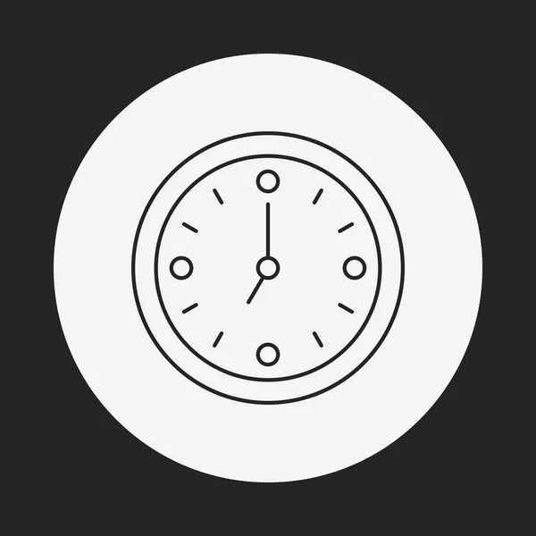 Icona della linea dell'orologio — Vettoriale Stock