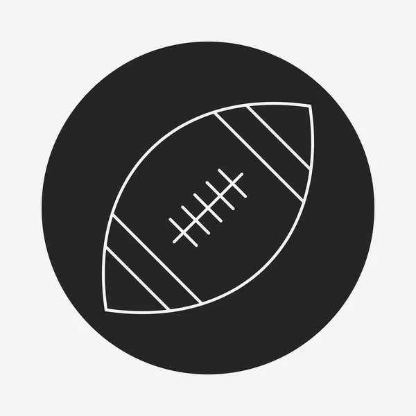 Icône de ligne de football américain — Image vectorielle
