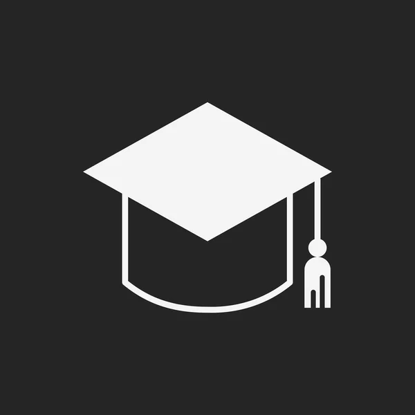 Icône de chapeau de graduation — Image vectorielle