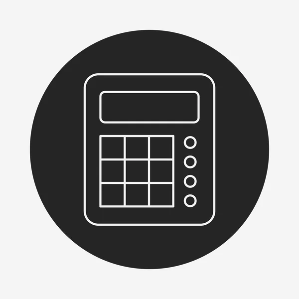 Ikona linii kalkulatora — Wektor stockowy