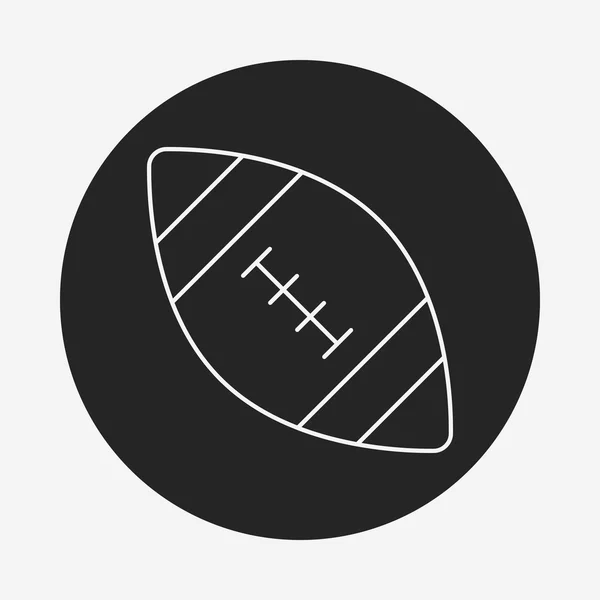 Icône de ligne de football américain — Image vectorielle