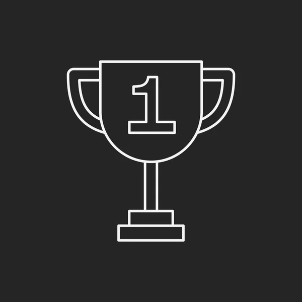 Icono de línea de trofeo — Vector de stock