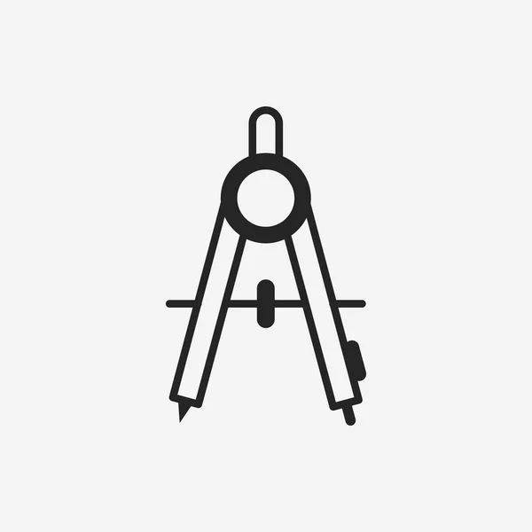 Papelería brújulas icono — Vector de stock