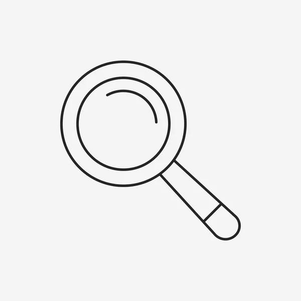 Magnifier line icon — Stock Vector