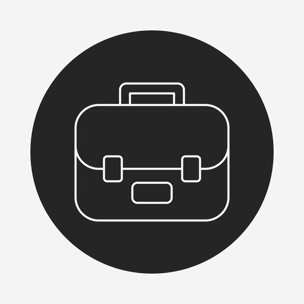 Значок линии школьной сумки