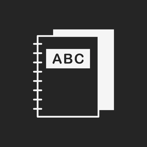 Notebook-Ikone — Stockvektor