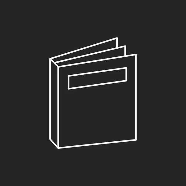 Boekenlijn pictogram — Stockvector