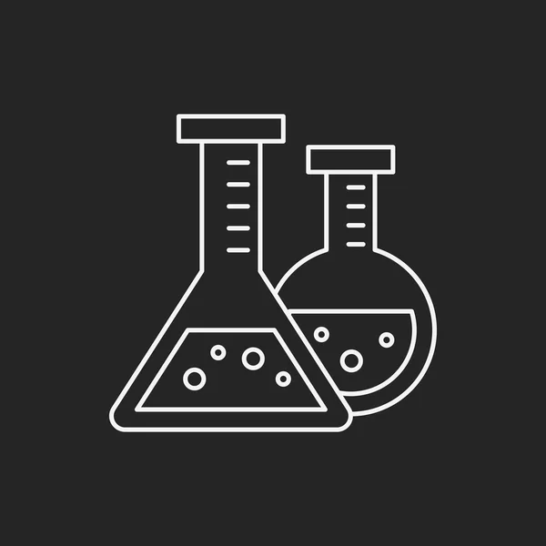 Experiment-bägare ikon — Stock vektor