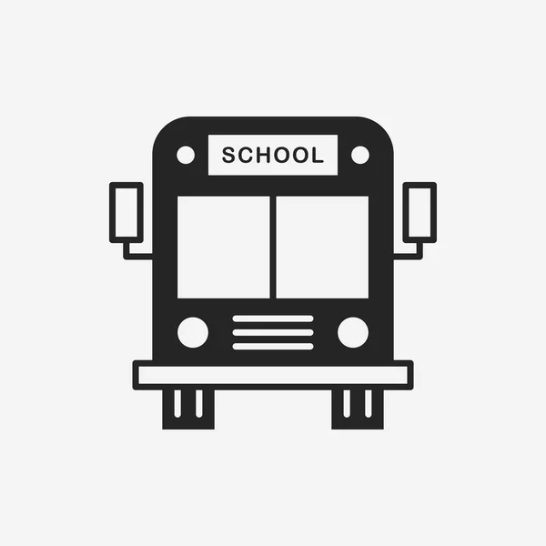 Pictogram schoolbus — Stockvector