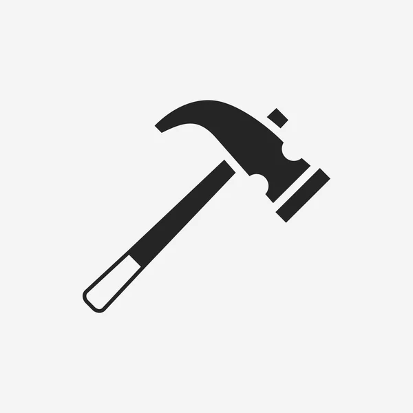 Icono de martillo — Vector de stock