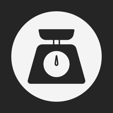 Tartı makine simgesi