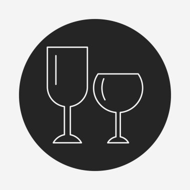 Cam bardak satırı simgesi