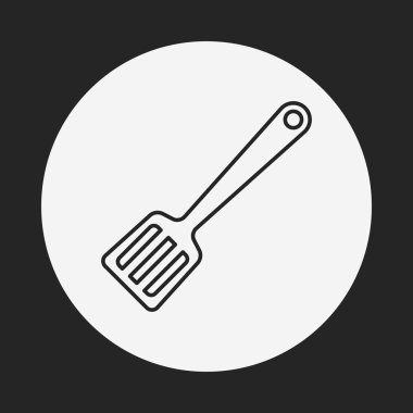 Spatula çizgi simgesi