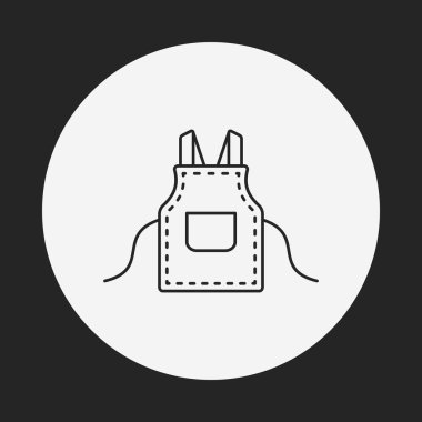 Önlük çizgi simgesi