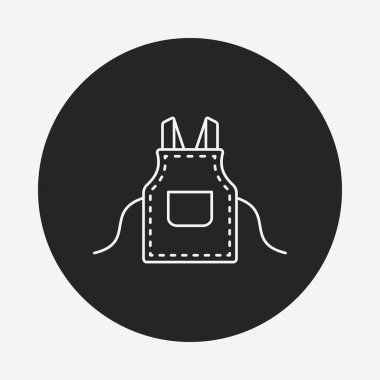 Önlük çizgi simgesi