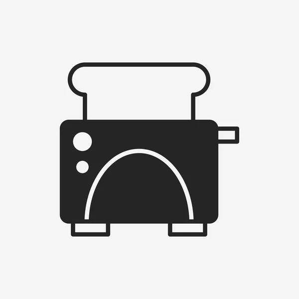 Ekmek kızartma makinesi simgesini — Stok Vektör