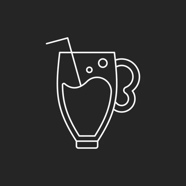 Icono de línea de jugo — Vector de stock