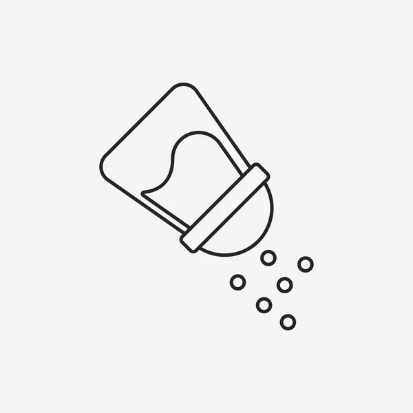 Ícone de linha garrafa de molho — Vetor de Stock