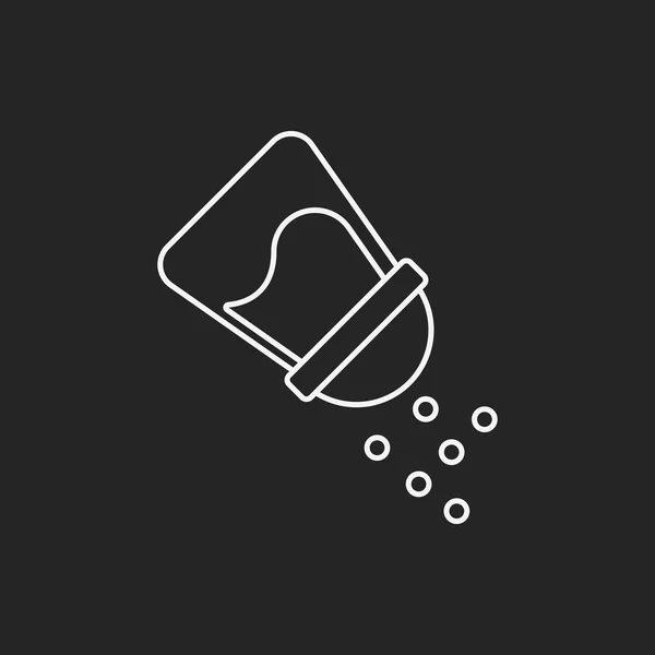 Saus fles lijn pictogram — Stockvector