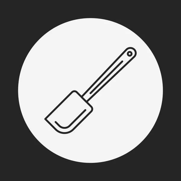 Pictograma linie Spatula — Vector de stoc