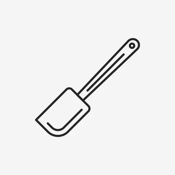 Ikona linii spatula — Wektor stockowy