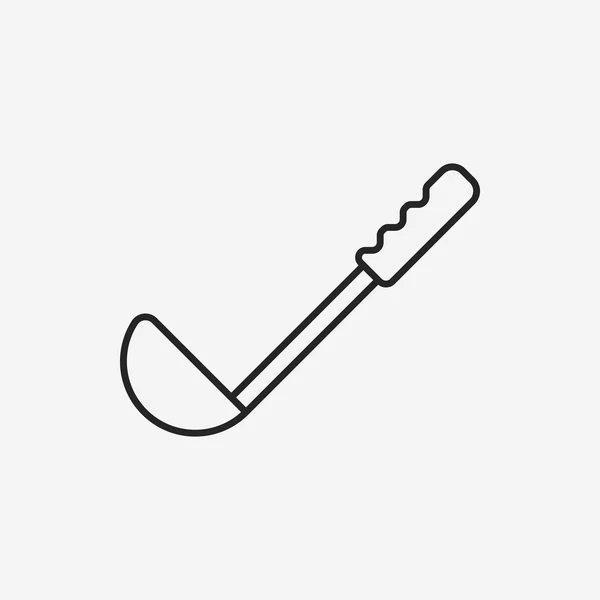 Spoon line icon — Stock Vector