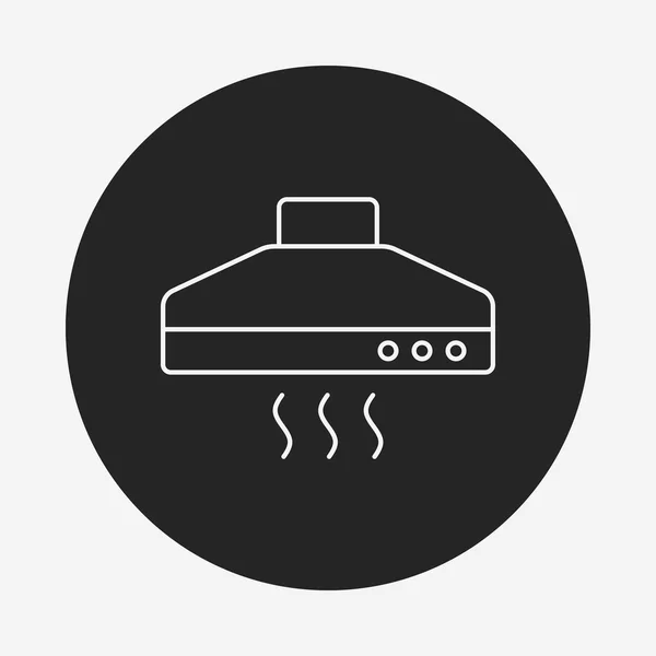 Cooker hoods line icon — Stock Vector