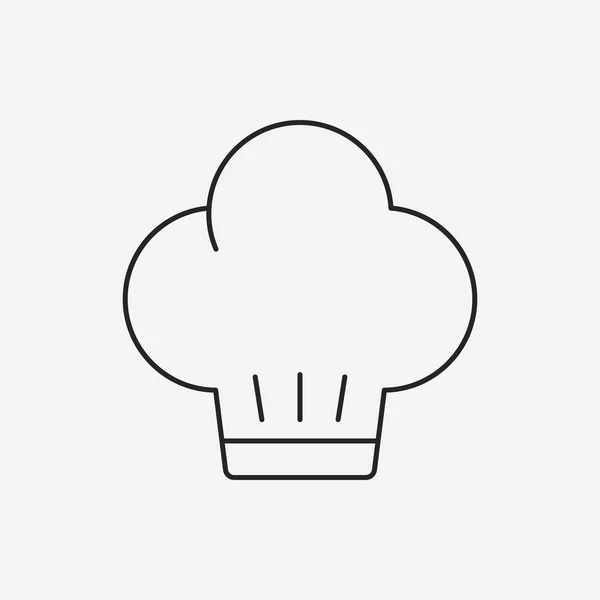 Icona linea cappello chef — Vettoriale Stock
