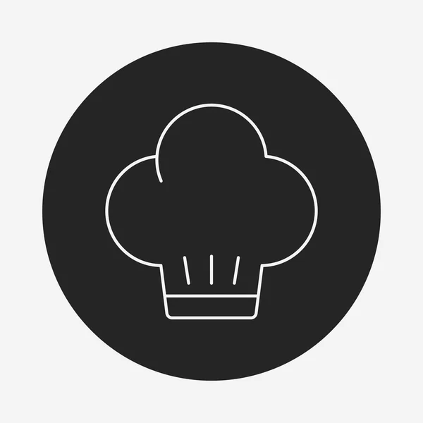 Ikona čapky šéfkuchaře — Stockový vektor