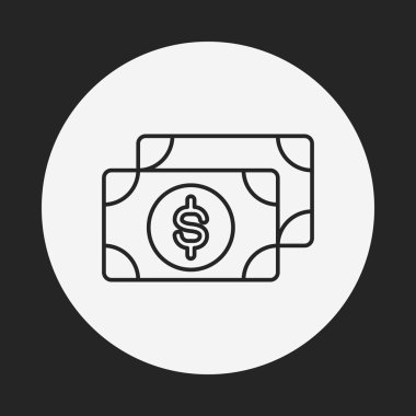 Para çizgisi simgesi