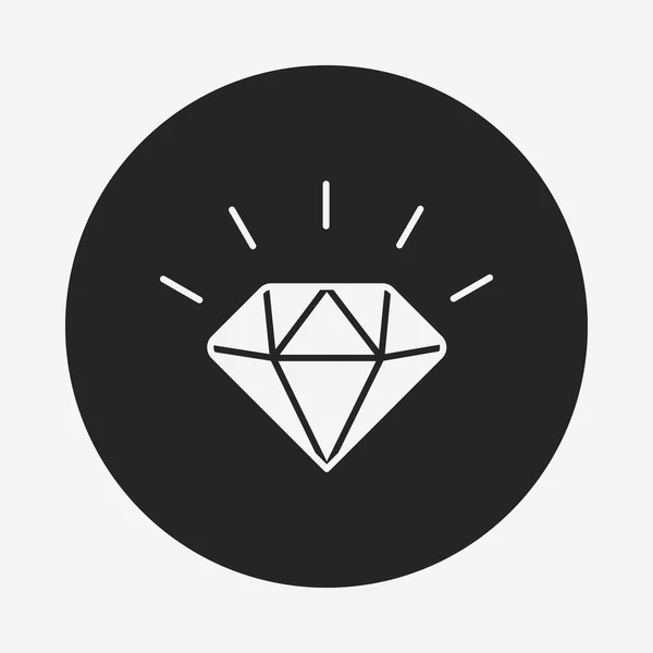 Icono de diamante — Vector de stock