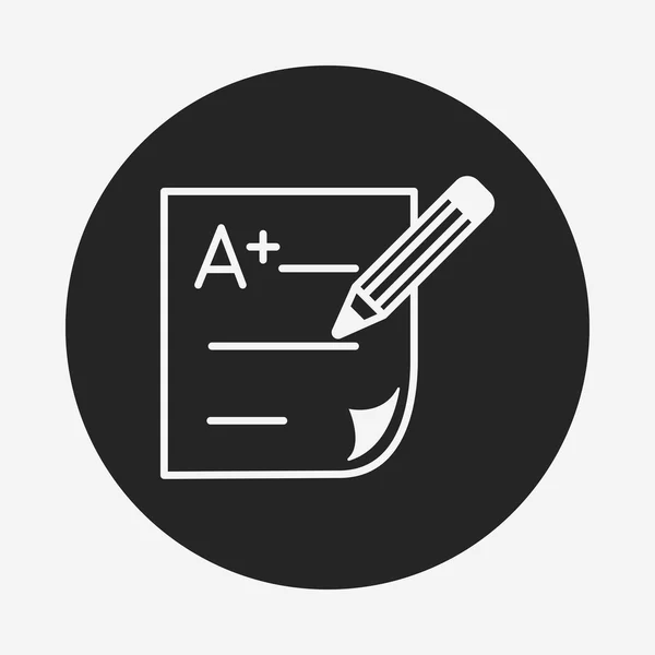 Icono de papel de examen — Vector de stock