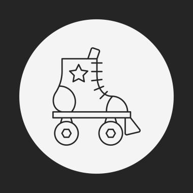 Paten çizgisi simgesi