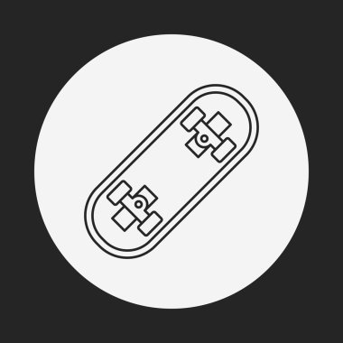 kaykay satırı simgesi