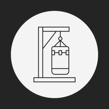 yumruk torbası satırı simgesi