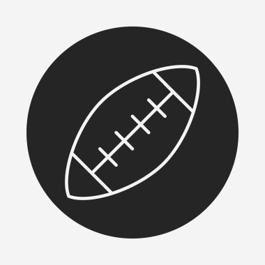 Amerikan futbolu satırı simgesi