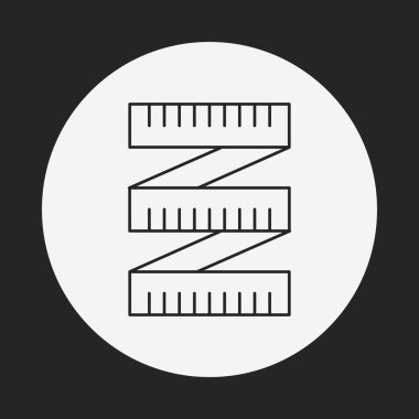 Ölçme bant satırı simgesi