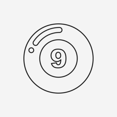 Bilardo satırı simgesi