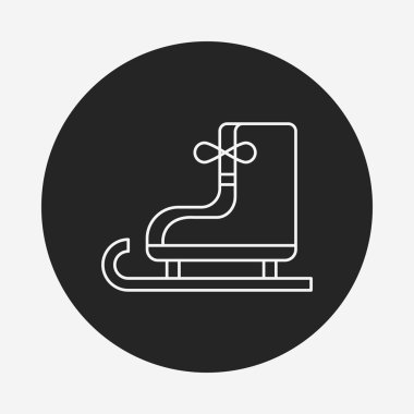 satırı simgesi buz pateni