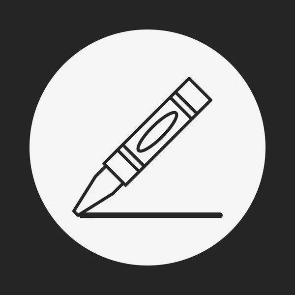 Pen lijn pictogram — Stockvector