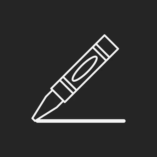 Długopis linia ikona — Wektor stockowy
